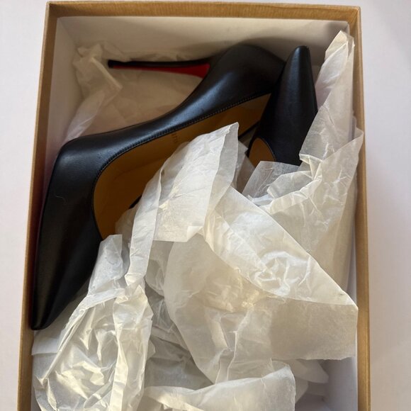 Christian Louboutin black leather So Kate 100 heels - Picture 5 of 7